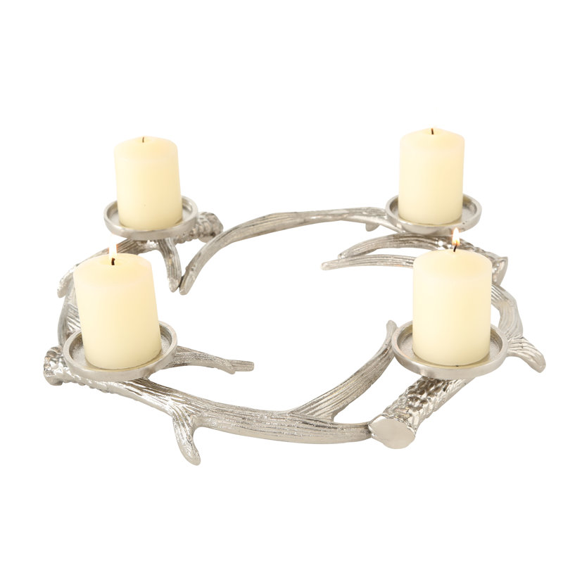 Alpen Home Armleuchter Geweih Kosa aus Metall | Wayfair.de